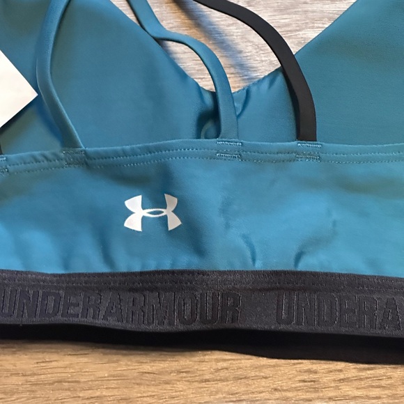 Under Armour Women’s Size Large Teal and Black Sports Bra - Picture 4 of 4